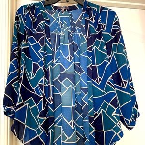 NYDJ Women’s Petite 3/4 Sleeve Pintuck Blouse